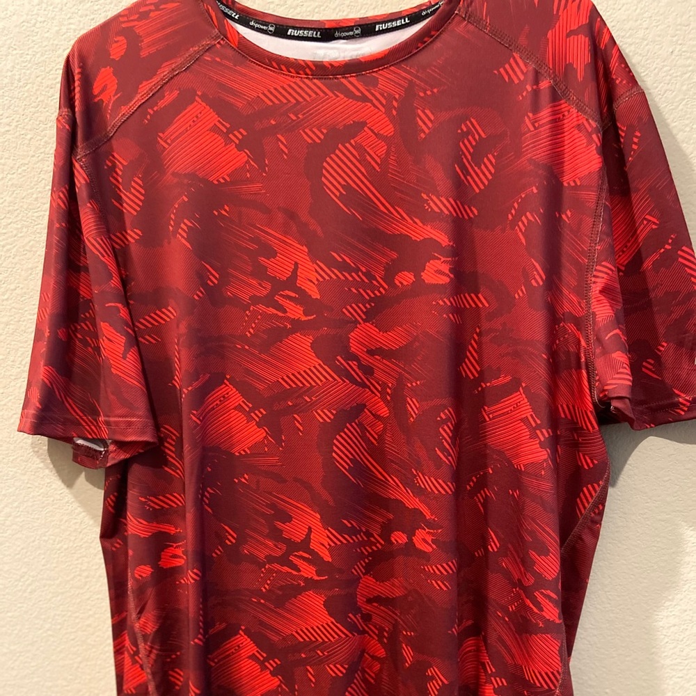 Red workout Tee